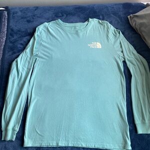 The North Face Men's Teal Long Sleeve Tee